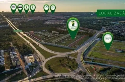 Terreno á venda no condomínio florais esmeralda, área  total 202 m2.