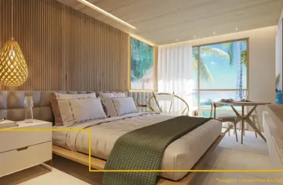 Apartamento em serrambi, studio (1 suíte), com 32m², frente mar