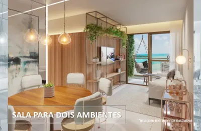 Apartamento beira-mar, candeias, 67m² 3 quartos, 1 suíte e 2 banheiros