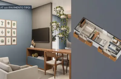 Apartamento de 20m², 1 suíte, localizado ao lado da praia de cupe