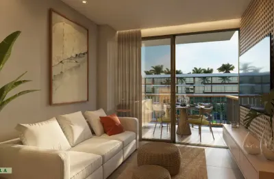 Apartamento 44m², 1 quarto e banheiro (suíte), localizado na praia dos carneiros, tamandaré