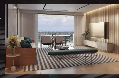Apartamento 3 quartos e 4 banheiros, 142m², localizado em casa amarela
