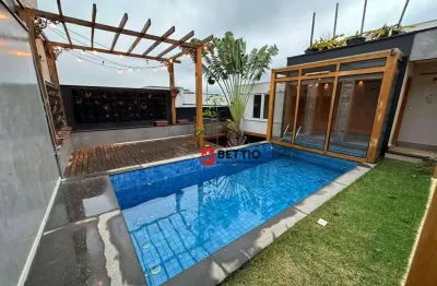 Sobrado com projeto exclusivo, rico em detalhes, com piscina e sauna, cond. mantova, indaiatuba sp