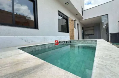 Casa assobradada com 3 quartos sendo 1 suíte, piscina e aquecimento solar no condomínio gran reserve, indaiatuba sp
