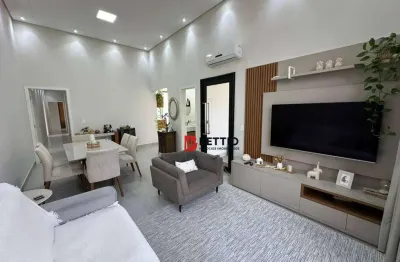 Linda casa térrea, 3 suítes e piscina, condominio mantova, indaiatuba sp