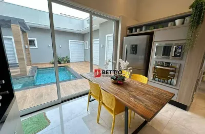 Casa térrea 3 suítes, semi mobiliada, piscina, cond. maria josé, indaiatuba sp