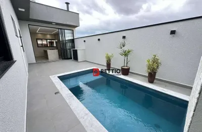 Casa térrea, 3 quartos sendo 1 suíte, c/ piscina, cond. park vista real, indaiatuba/sp