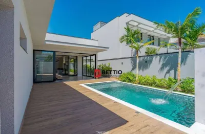 Linda casa térrea, alto padrão, 3 suítes, piscina c/ cascata, jd. maison du parc - indaiatuba/sp