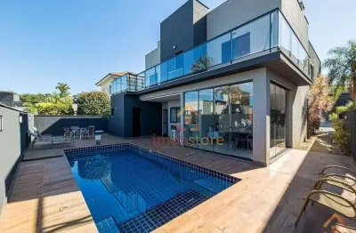 Belíssimo sobrado com 5 suítes  à venda no condomínio alphaville ii, 320 m² por r$ 3.490.000 - vivendas do arvoredo - londrina/pr