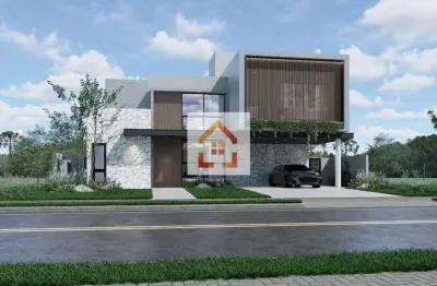 Casa à venda em londrina, sun lake residence, com 4 suítes, com 330 m², cond. sun lake