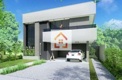 Casa à venda em londrina, jardim da luz, com 3 suítes, com 208 m², cond. residencial araçari