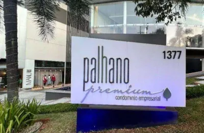 Laje corporativa na cobertura, para locação no edifício palhano premium, 570 m² por r$ 19.000/mês - gleba palhano - londrina/pr