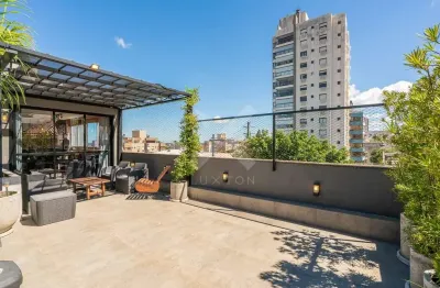 Cobertura com 2 quartos à venda na rua felicíssimo de azevedo, 568, auxiliadora, porto alegre por r$ 950.000