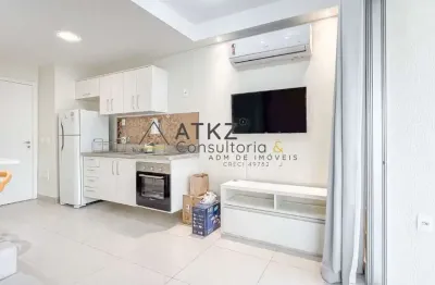 Studio reformado para alugar no brooklin – 35m², andar alto e completo!