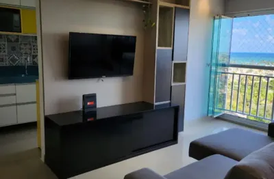 Aluga-se  maravilhoso apto mobiliado com 2/4 com suite 100% vista mar