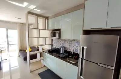 Apartamento mobiliado para locação em ribeirão preto, bosque das juritis, 1 dormitório, 1 banheiro, 1 vaga