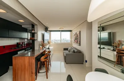 Apartamento - 2 dormitórios - suíte - andar alto - semi-mobiliado - 1 vaga coberta