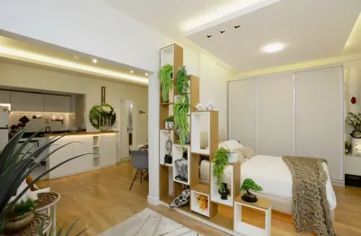 Apartamento garden de 1 dormitório, mobiliado e decorado com 41 m² no centro histórico!