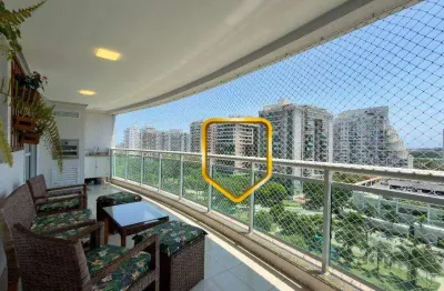 Apartamento com 2 suítes + terceiro quarto à venda, 110 m² por r$ 1.630.000 - barra da tijuca - rio de janeiro/rj