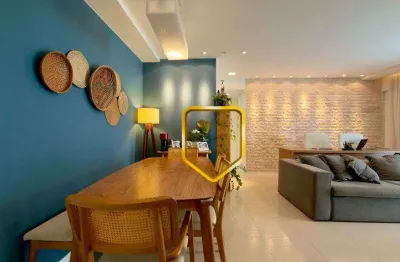 Lindo apartamento com sala ampliada à venda, 105 m² por r$ 1.180.000 - barra olímpica - verano residence park