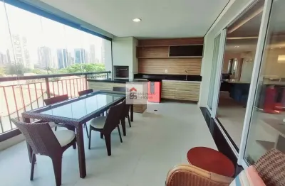 Lindo apartamento mobiliado para locação na chácara santo antônio, com 159m²