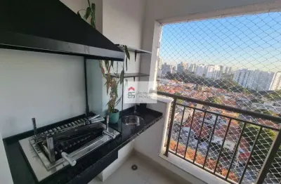 Apartamento com 2 dormitórios com varanda gourmet com churrasqueira