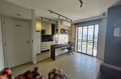Excelente apto a venda,  com 39 m² MOBILIADO,   na Chácara Santo Antonio.