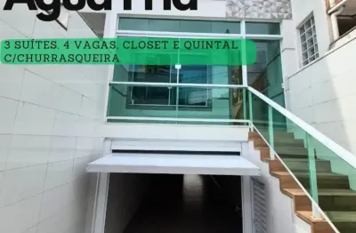 Sobrado à venda na água fria, excelente acabamento, 3 suítes, ar condicionado e 4 vagas.