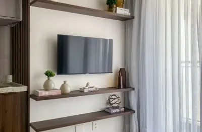 Apto moderno e decorado tipo studio com todo conforto e área de lazer total - aceita pets e fumantes