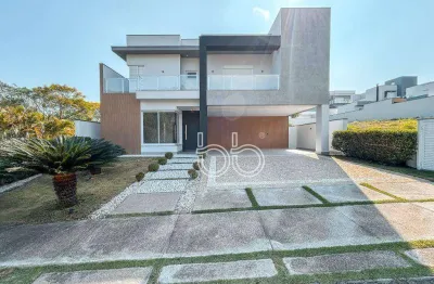 Casa com 4 dormitórios à venda, 376 m² por r$ 4.800.000,00 - condomínio santa clara - indaiatuba/sp