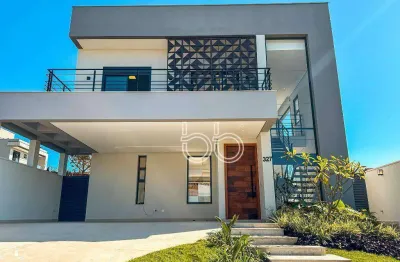 Casa com 3 dormitórios à venda, 320 m² por r$ 3.850.000,00 - condomínio jardim santorini - indaiatuba/sp
