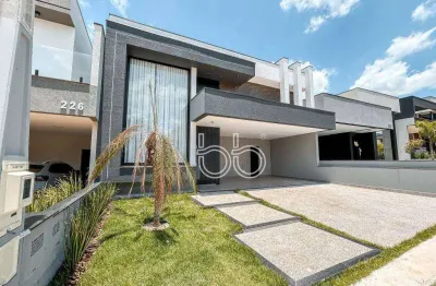 Casa com 3 dormitórios à venda, 198 m² por r$ 1.850.000,00 - condomínio residencial evidências - indaiatuba/sp