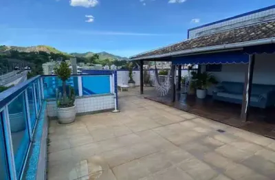 Cobertura para venda em rio de janeiro, freguesia (jacarepaguá), 4 dormitórios, 1 suíte, 5 banheiros, 2 vagas