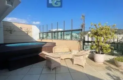 Venda icaraí niterói excelente cobertura duplex rua miguel couto sol manhã vista deslumbrante 3 gars