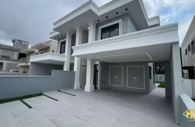 Lançamento! sobrados de alto padrão, estilo neoclássico na praia dos ingleses