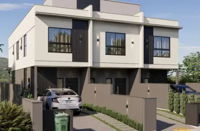 Lindas casas geminadas em loteamento privativo em florianópolis