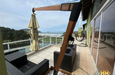 Cobertura residencial à venda na praia do santinho, florianópolis – 6 suítes, 231 m² privativos + 295 m² de área externa