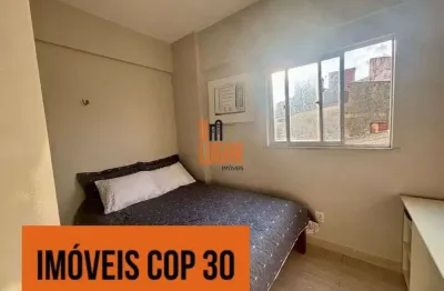 Aluguel cop30: apartamento nascente e mobiliado com 2 quartos no edificio itatins, pedreira, belem - pa