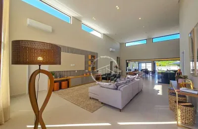 Casa com 5 suítes e espaço gourmet no condomínio parque xapada – itu/sp