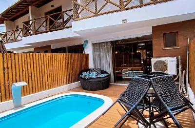 Imbassaí 3/4, suíte, duplex, 220m2, mobiliado, próximo praia e rio.