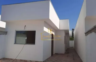 Casa com 2 dormitórios à venda, 70 m² por r$ 310.000,00 - balneário são joão batista ii - peruíbe/sp