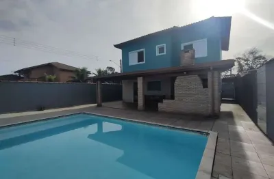 Sobrado com piscina  com 4 dormitórios à venda, 187 m² por r$ 750.000 - condominio jardim sao luiz - peruíbe/sp