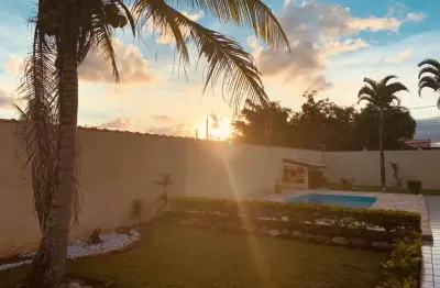 Aceita permuta por imovel em peruibecasa com 2 lotes com piscina à venda, 200 m² por r$ 520.000- balneário gaivota - itanhaém/sp