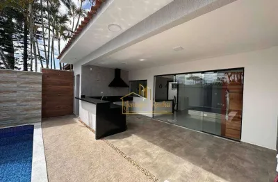 Casa765 mts da praia com 3 dormitórios à venda, 132 m² por r$ 770.000 - jardim imperador - peruíbe/sp
