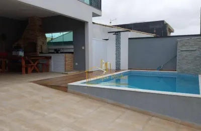 Sobrado com 3 dormitórios à venda, 210 m² por r$ 1.300.000 - balneário três marias - peruíbe/sp