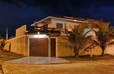 Sobrado com 5 suítes por r$ 1.300.000 ou aluguel por r$ 5.000/mês - estância são josé - peruíbe/sp