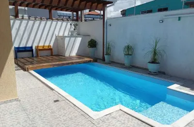 Casa com 3 dormitórios, 116 m² - venda por r$ 580.000,00 ou aluguel por r$ 4.000,00/mês - parque turístico - peruíbe/sp