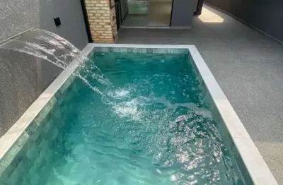 Casa nova com 2 dormitórios à venda, 85 m² por r$ 425.000 - flora rica ii - peruíbe/sp