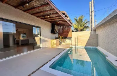 Casa com 3 dormitórios à venda, 150 m² por r$ 900.000 - balneário oásis - peruíbe/sp