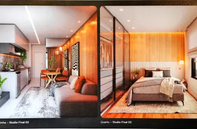 Belo e confortável apartamento de 1 dormitório, a 160 metros do italo supermercados da joão bettega, no portão.